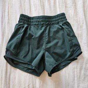 Women's Green Athletic Shorts